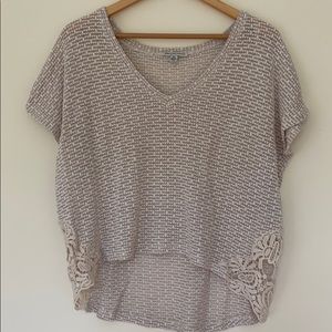 American Eagle Cream Woven Top